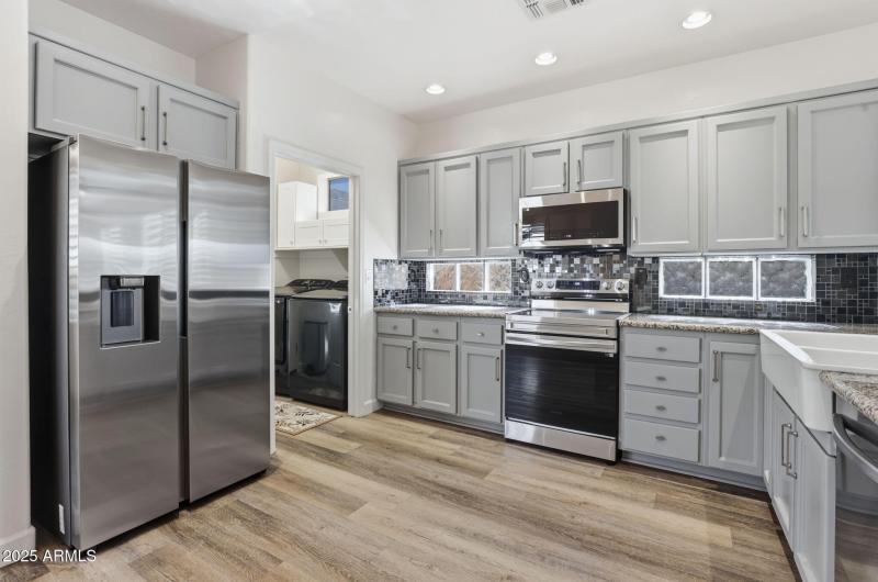 Kitchen with Refrigerator