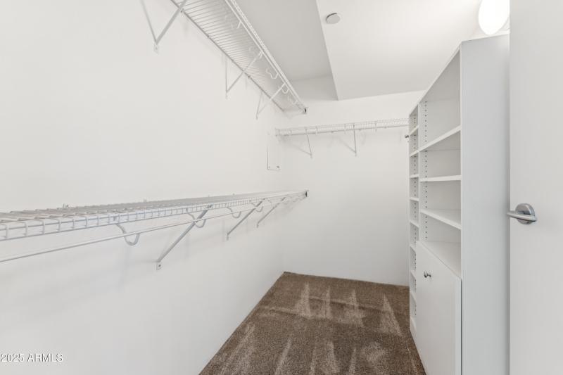Primary walk-in closet
