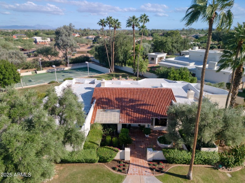 Existing home courtyard entrance