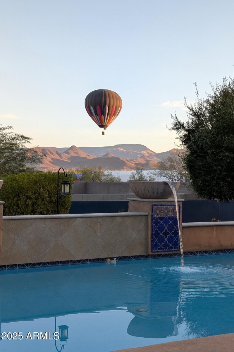 Watch the balloons while sipping coffee