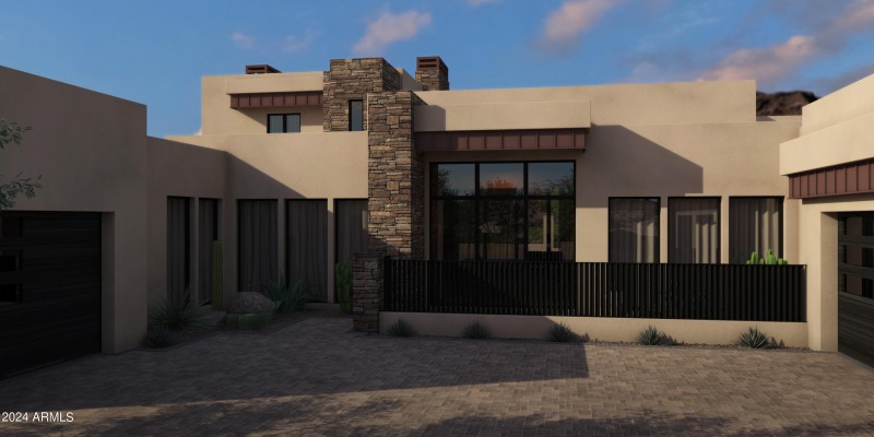 Lot 12 Proposed house Front Courtyard