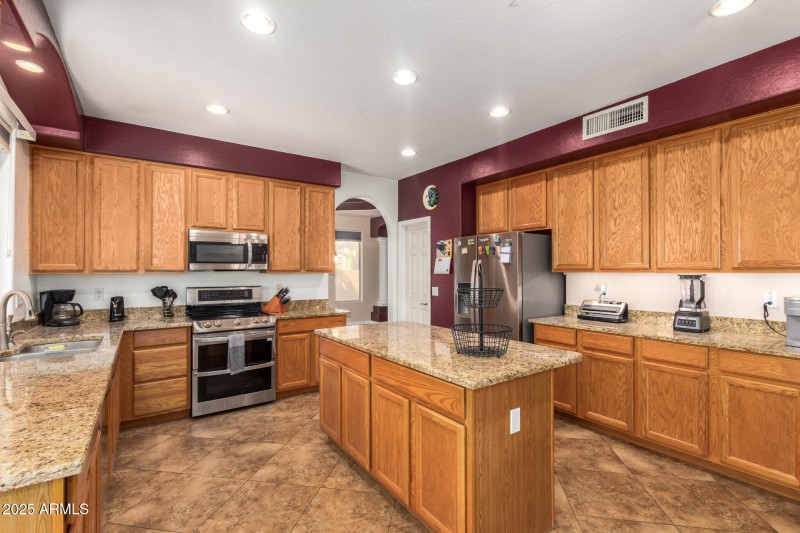 Kitchen with double ovens