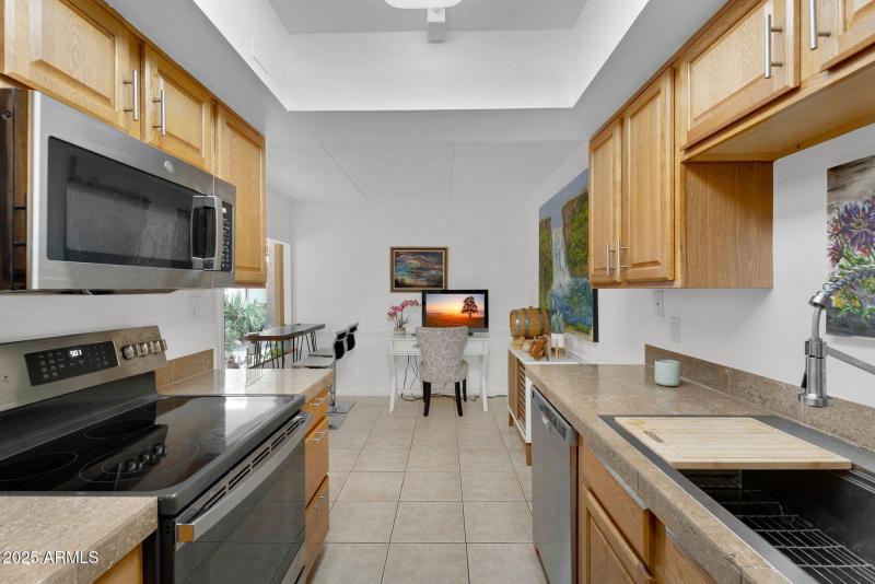 Kitchen Overlooking Dining Area