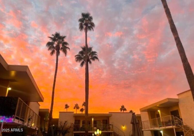 Sunset Over the Courtyard
