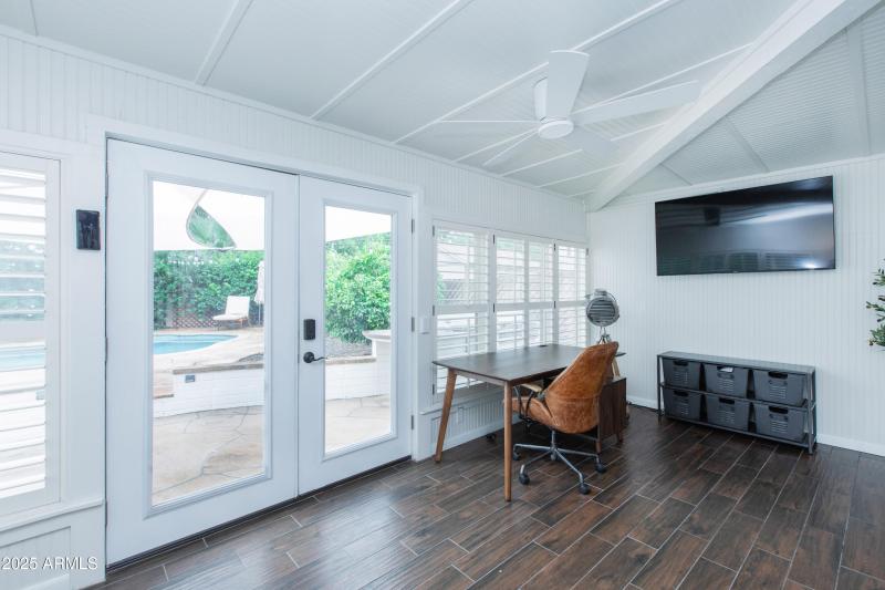 Sunroom Office/Flex Space