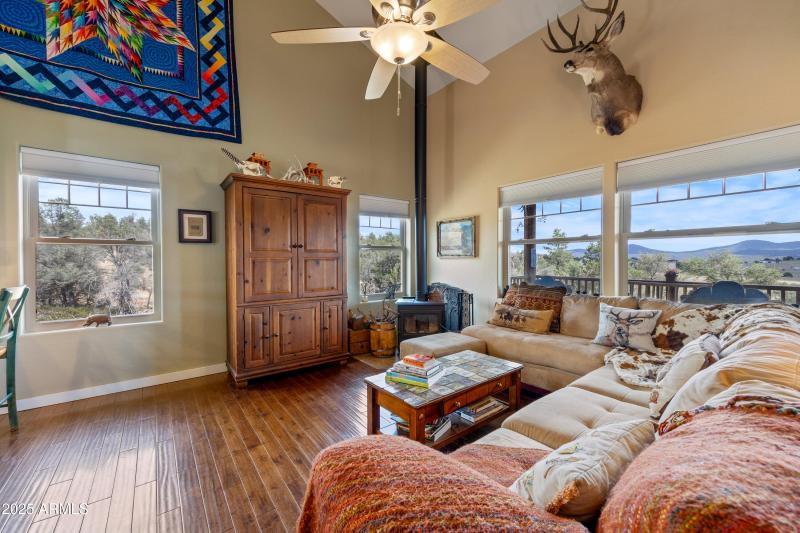 Great Room twd Firewd Burning Stove