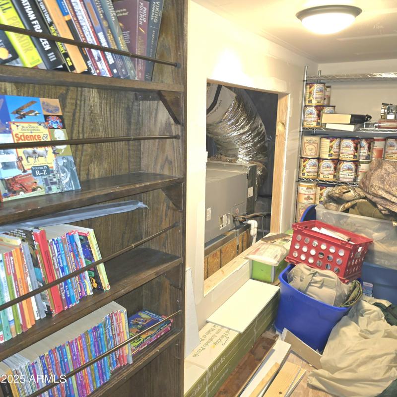 Loft Bookcase Door opens to Mechanical R