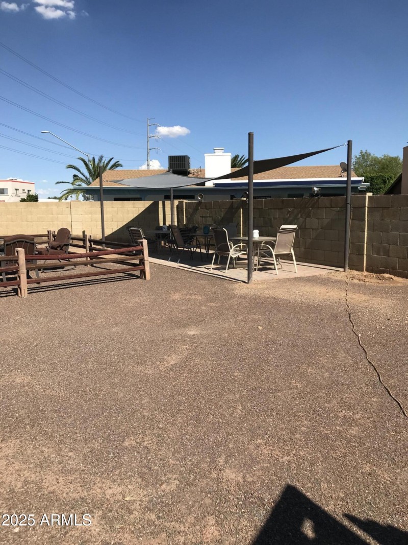 Soft covered brick patio