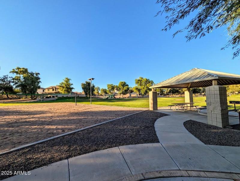 Community park and volleyball court