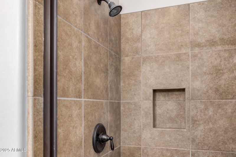 Tiled shower