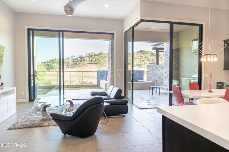 Great room doors open