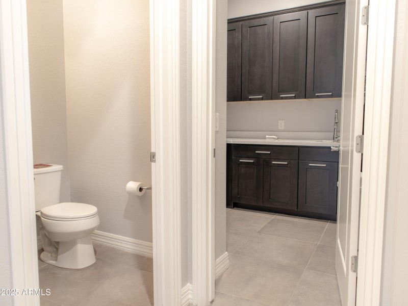 Half bath Laundry room