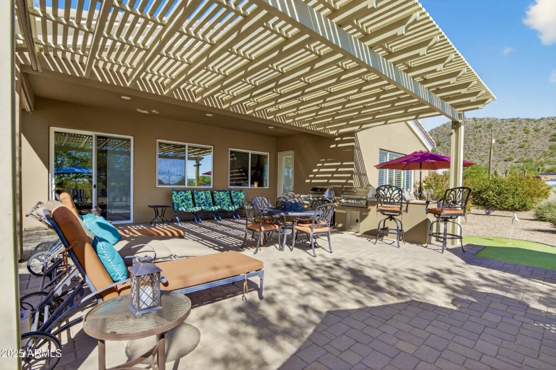 Paver Patio with Pergola