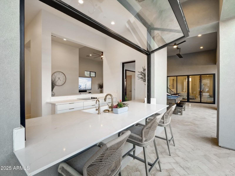 Attached casitas serving bar