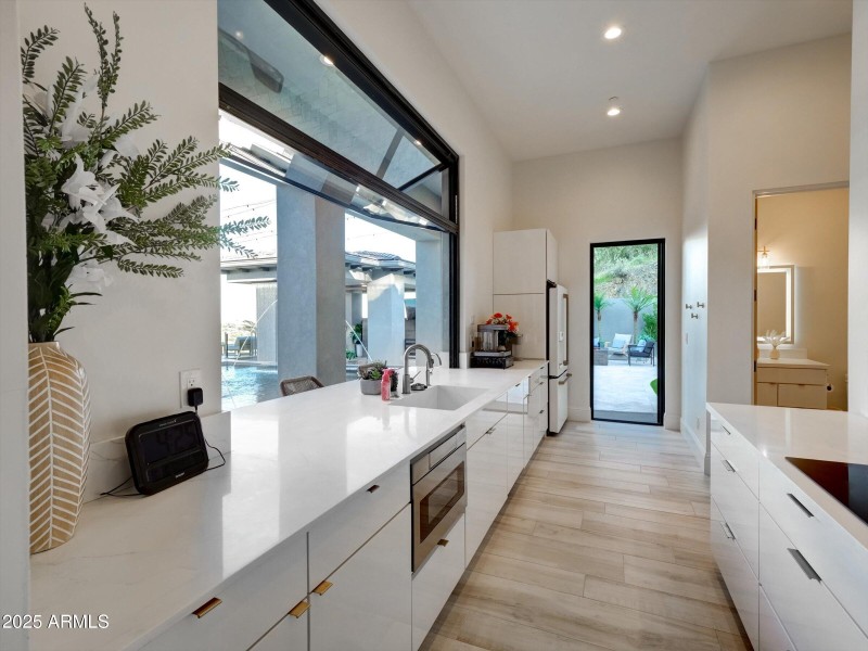 Full kitchen in attached casitas