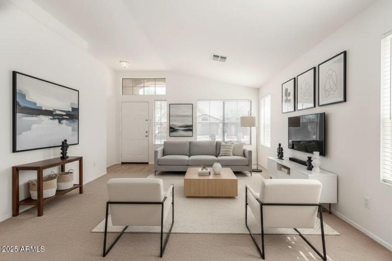 Living Room Virtual Staging