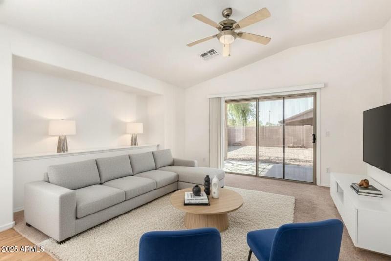 Family Room Virtual Staging