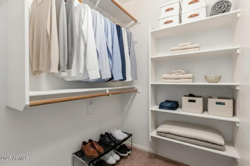 Primary Closet Virtual Staging