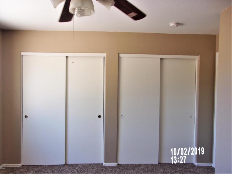 Master bedroom closets