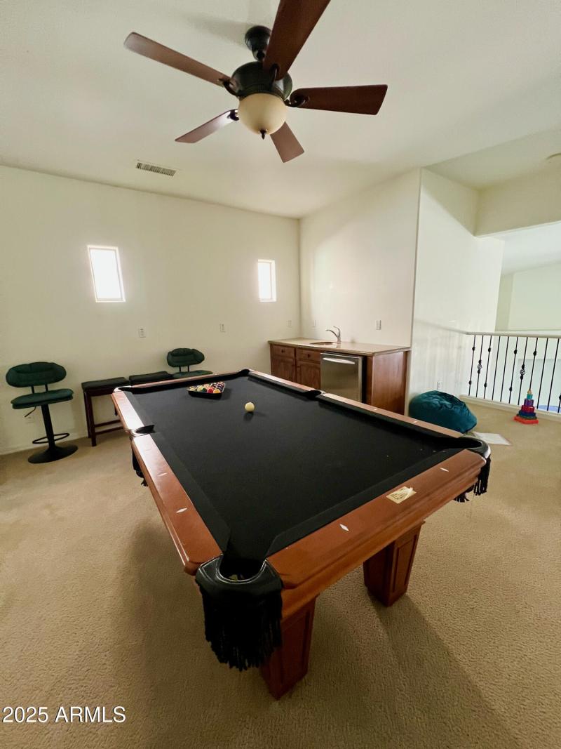 Loft with Pool Table