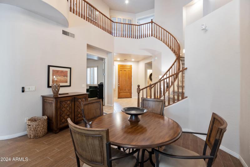 Large open dining area