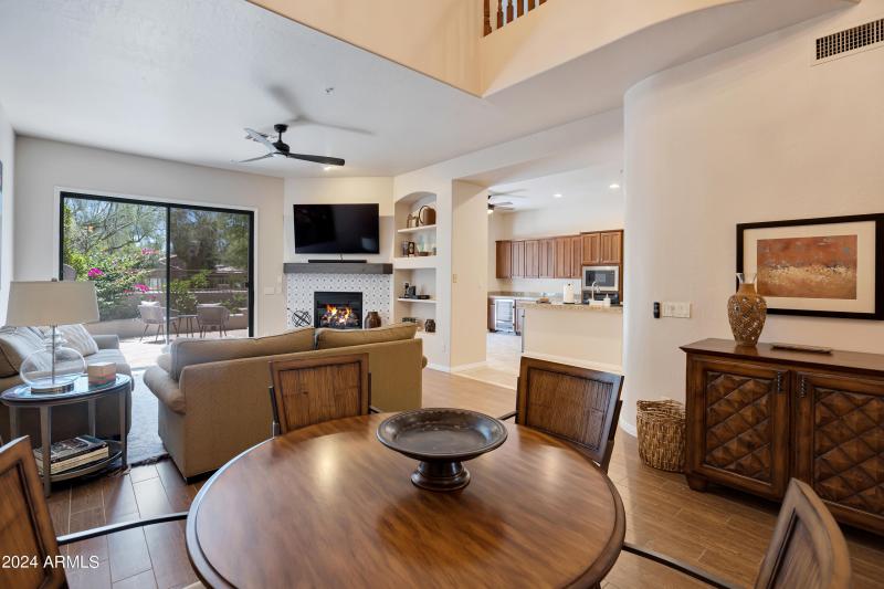 Large open living and dining areas