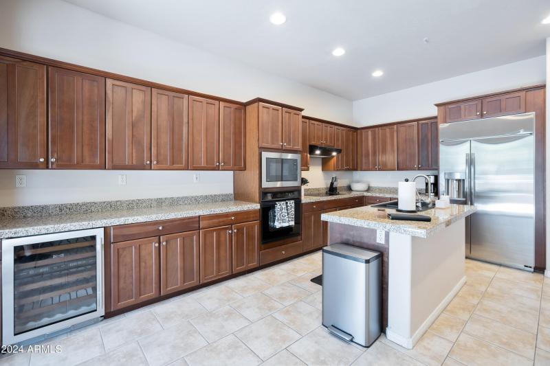 Tons of Cabinets and wine fridge