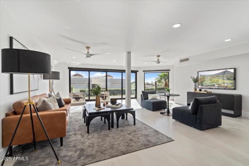 DOWNSTAIRS LIVING TOWARD PATIO