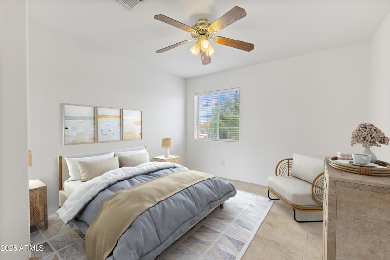 Virtually Staged Guest Bedroom 1