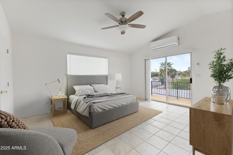 Virtually Staged Primary Bedroom