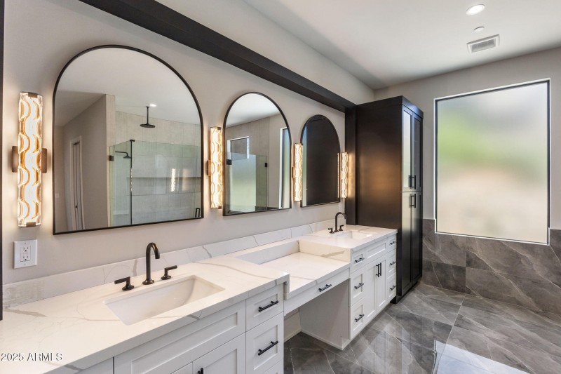 Primary Vanity with Window