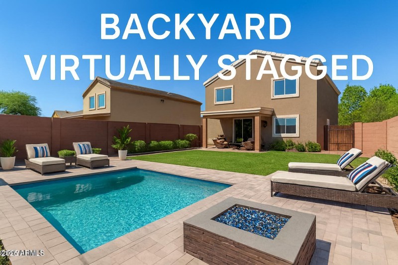 VIrtually Stagged back yard