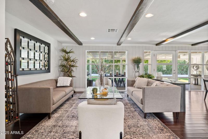 Open great-room layout