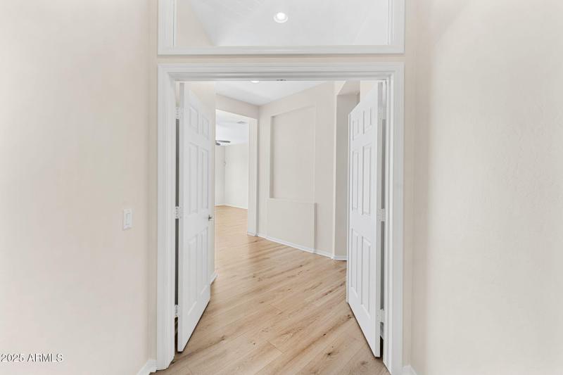 French doors flank the Primary suite