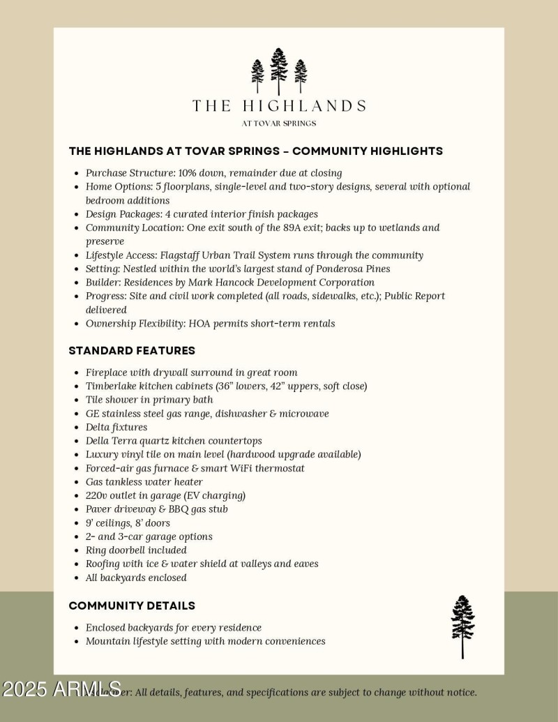 Tovar Springs One Sheet