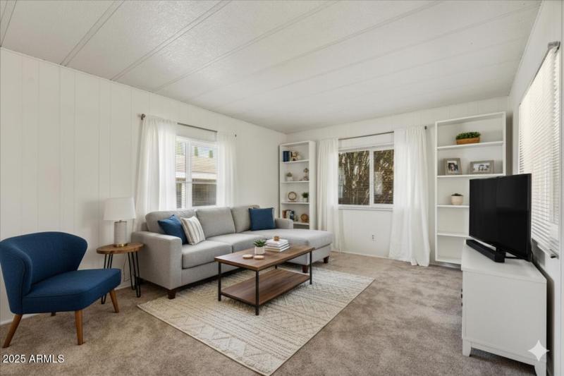 Joan Virtually staged living room