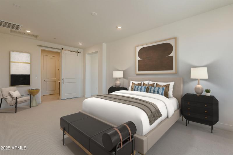 Virtually Staged Primary Bedroom