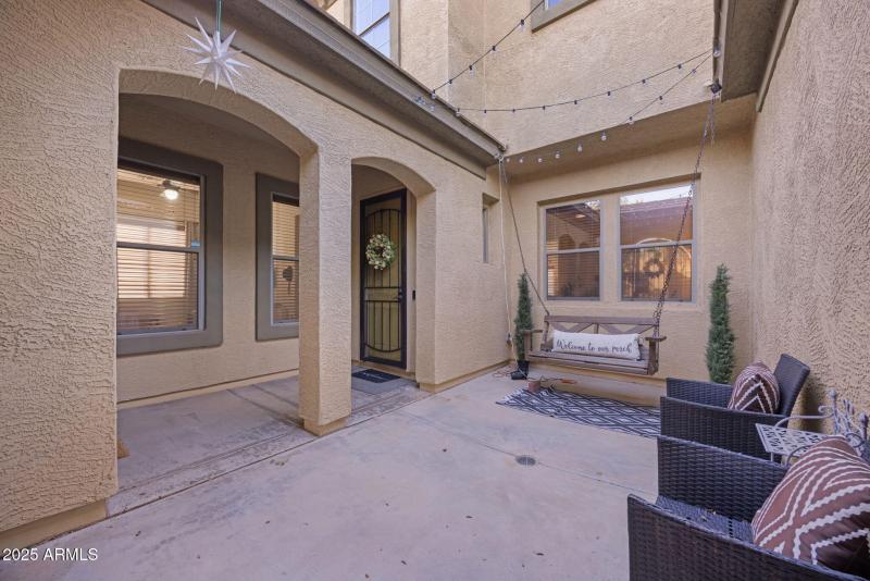 3 - Front Courtyard Porch Swing