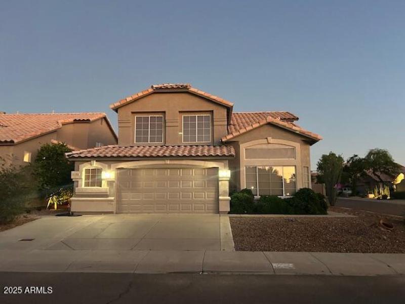 Evening view of this beautiful home