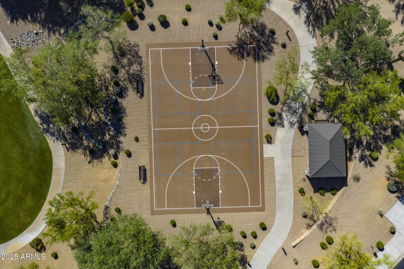 Aerial Basketball Court