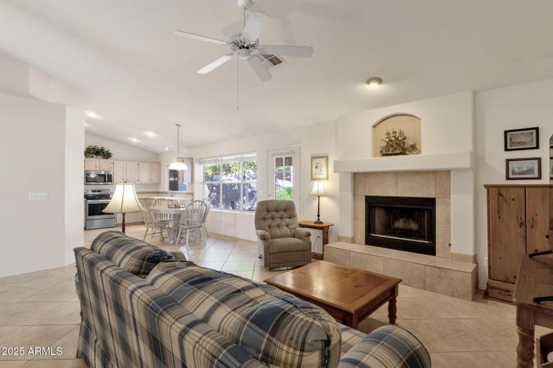 Fireplace & Vaulted Ceilings
