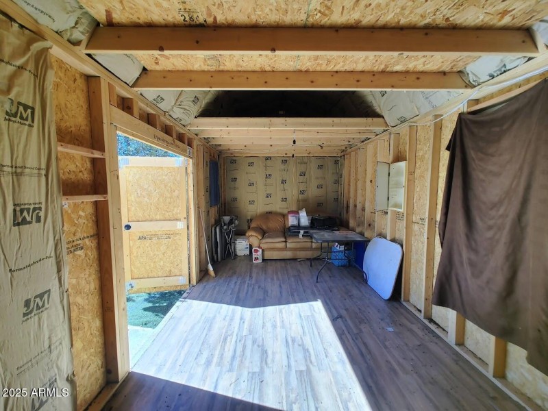 inside of shed