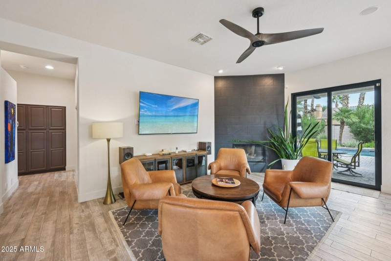 Views to the backyard