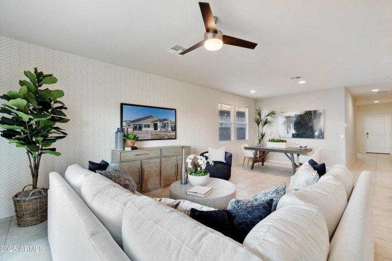 Caden great room and dining room