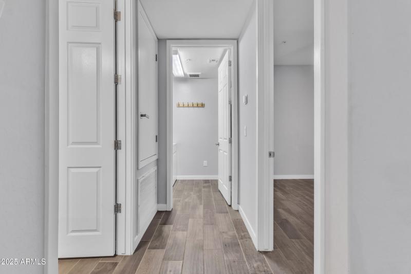 Hallway to laundry room