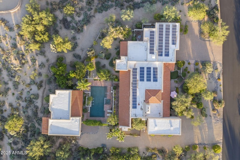 Property from above on Private 1+ Acres!