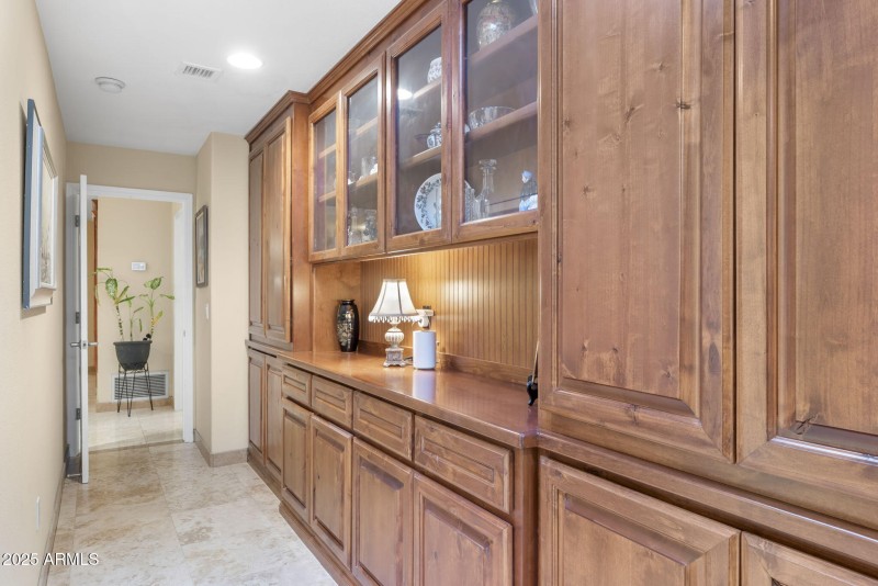 Custom storage "butler's pantry"