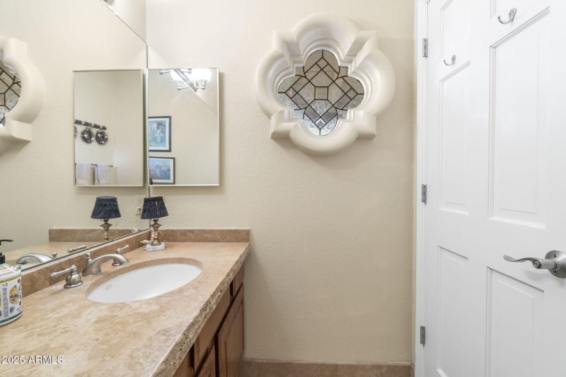 Powder Room adjacent to Office