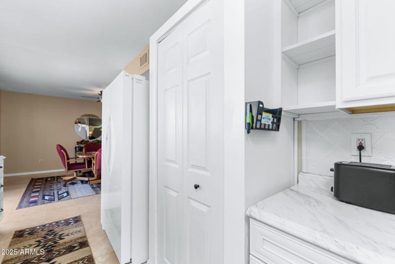 Newer Built-in Pantry closet & Refrigera
