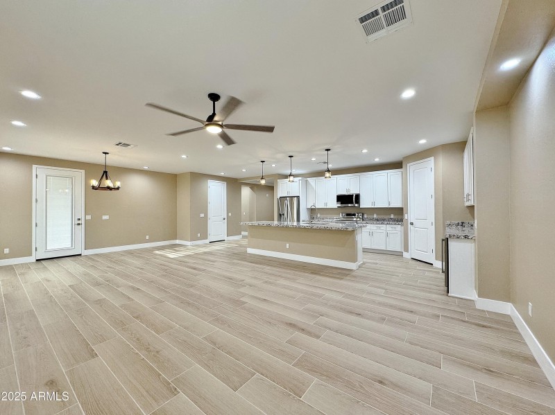 Great room looking towards kitchen